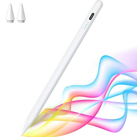Stylus Pen for Apple iPad, Palm Rejection & Tilt Active 1st 2nd Generation Pencil Compatible with iPad Pro 11/12.9, iPad 9/8/7/6, iPad Air 4/3, iPad Mini 6/5