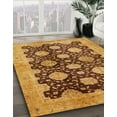 thumbnail image 2 of Ahgly Company Indoor Square Abstract Orange Oriental Area Rugs, 3' Square, 2 of 6