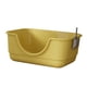 thumbnail image 3 of Caja de arena abierta para gatos, orinal con bordes altos, caja de arena para gatos Amarillo, 3 of 9