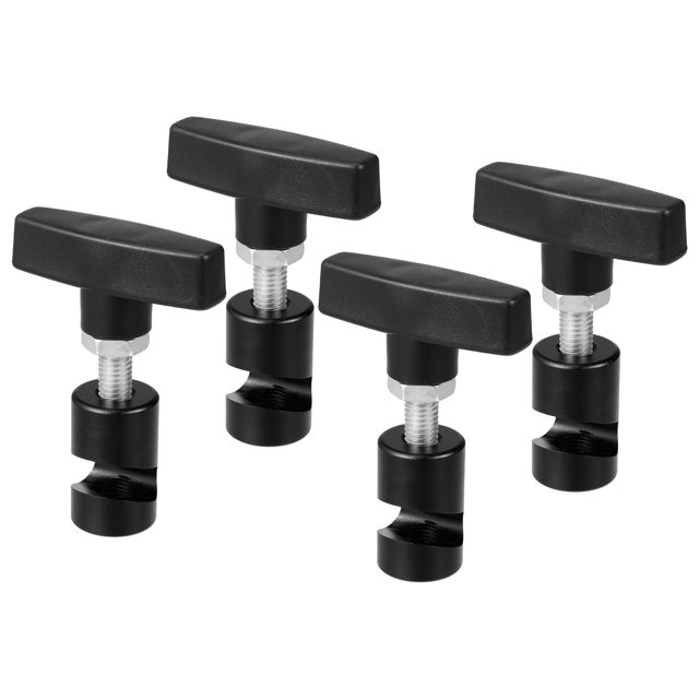 Abrazadera de soporte de elevación Unique Bargains 2 en 1 color negro paquete de 4