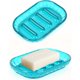 thumbnail image 2 of Jabonera para barra de jabón, jabonera para baño, juego de 2, jabonera para ducha, baño, fregadero de cocina, jabonera, azul, 2 of 5
