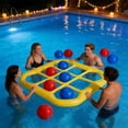 thumbnail image 6 of Elainilye Floating Toss Game Pineapple Inflatable Toss Toy 10 Balls Outdoor Beach Pool Party Toy for Adults Teens, 6 of 9