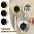thumbnail image 3 of QHUDLV Astronaut Toothbrush Holder,Wall Mounted Cup Set,Bathroom Organizer, 3 of 9