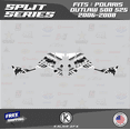 thumbnail image 3 of Kalair GFX Graphics Kit for ATV Polaris OUTLAW500 (2006-2008) Split Series, 3 of 5