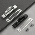 thumbnail image 3 of Pebbuoy 2Pcs Door Pull Hidden Cupboard Handles Rustproof Corrosion Resistant Finger Cabinet Pull Furniture Concealed Handles, 3 of 7