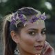 thumbnail image 5 of Diadema floral, tocado, simulación, guirnalda de flores de lavanda, corona, corona de pelo para festivales, fiestas, vacaciones, toma de fotos, 5 of 6