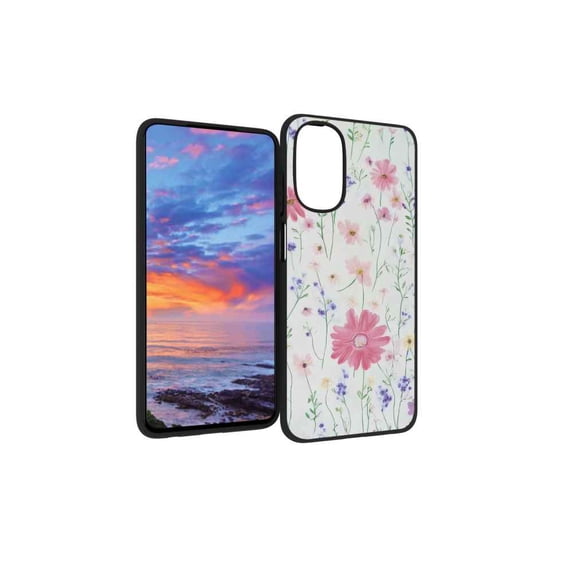 Compatible with Moto G 5G 2022 Phone Case, Flowers123 153 Case Men Women, Flexible Silicone Shockproof Case for Moto G 5G 2022