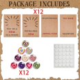 thumbnail image 1 of Valentine'S Day Greeting Card 12 Pack Handmade Greeting Cards Valentines Cards Set with Heart Shape Stones, 1 of 9