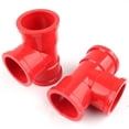 thumbnail image 1 of 10pcs Thickened Red PVC Tee Connector Aquarium Tank UPVC Tube Joint Garden Irrigation Water Pipe Connectors Socket Tube Joints ,Easy to Use, 1 of 3