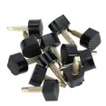 thumbnail image 1 of 60PCs Noir Durable U-Forme Talon Pointes Remplacement Haut Talon Protecteurs Chaussure Réparation Pointe Robinets Chaussures Chevilles Ascenseurs Remplacement pour les Femmes Anti-Dérapant, 5 Taille Différente, 1 of 8