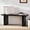 Black, variant on Wnutress Wood Entryway Benches, 42.5" Fluted Farmhouse Dining Bench Seat for Kitchen, End of Bed, Living Room, Hallway, Easy Assembly, Indoor, Natural