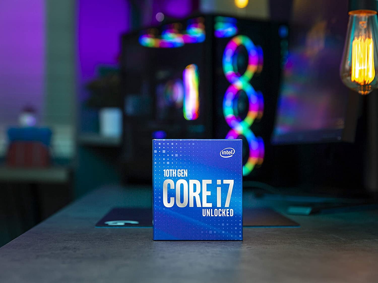 Intel Core i7-10700K 10th Gen CPU, 8-Core 3.8 GHz, LGA 1200, UHD