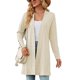 thumbnail image 1 of Women's Cardigan Long Sleeve Knitted Sweater with Pockets Fashion Loose Autumn and Winter Tops Coat Pink XXL, 1 of 4