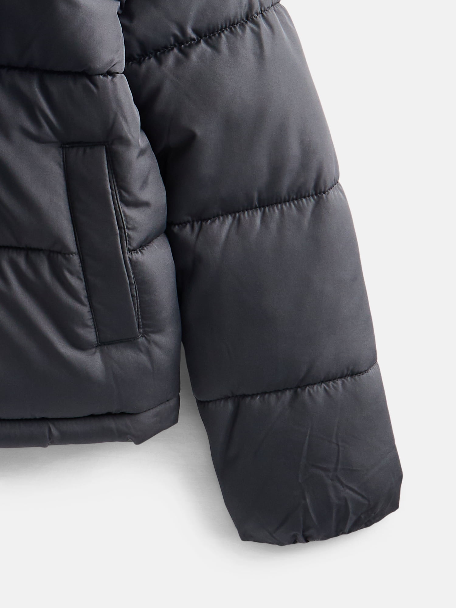Wonder Nation Boys' Quilted Puffer Jacket with Hood, Sizes 4-18 & Husky