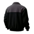 thumbnail image 4 of Mens Jacket Bomber Zip Up Flight Lightweight Jackets Casual Stylish Fall Winter Coats Black M, 4 of 4