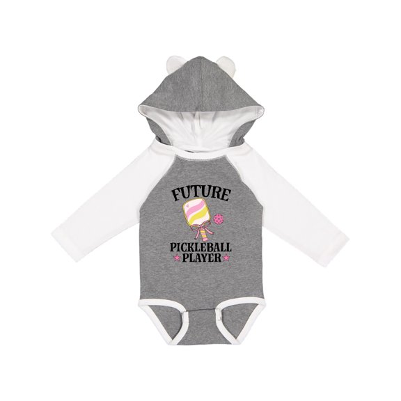 Inktastic Future Pickleball Player Girls Girls Long Sleeve Baby Bodysuit