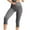 Gray, variant on Sakmal Athletic Womens Leggings Soft Gray Tummy Control High Waisted Yoga Pants 7/8th Solid Gym Leggings
