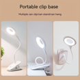 thumbnail image 4 of Lámpara de mesa con Clip Flexible, recargable por USB, 3 colores, atenuación táctil, lectura de libros, luz nocturna, lámpara Led de escritorio para estudio, trabajo de oficina, 4 of 5