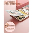 thumbnail image 2 of Cosmo Wallet Slim Designer Étui Portefeuille Porte-Cartes pour iPhone 13 Pro Max (2021), 6.7 Pouces (Marbre), 2 of 8