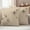 Beige, variant on Floral Outdoor Waterproof Pillow Covers, Spring Flower Decorative Square Throw Pillowcase Sofa Cushion Sham for Patio/Couch/Chair, 16"x16" 2 Pack
