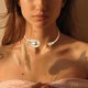 thumbnail image 3 of Collar gargantilla con dijes para niñas, collar gargantilla con dijes, joyería para el cuello para mujeres, 3 of 8