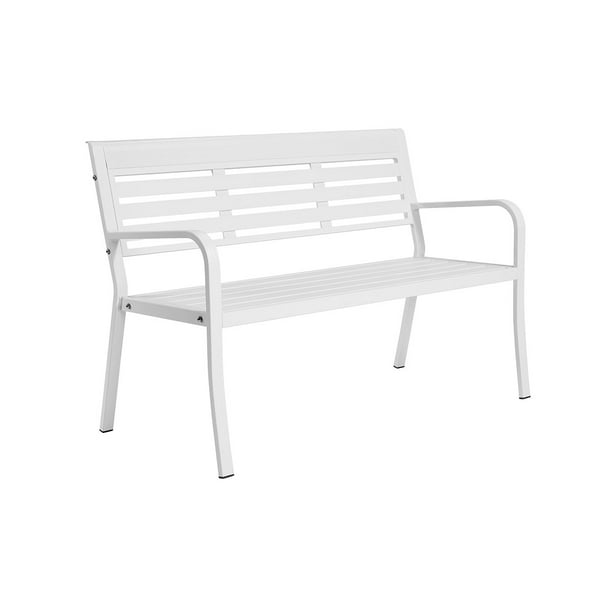 Banca para exterior Torino Estilo Industrial Color Blanco GAIA Torino