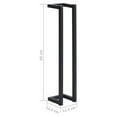 thumbnail image 4 of vidaXL Towel Rack Black 12.5x12.5x60 cm Iron, 4 of 4