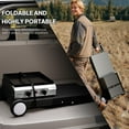 thumbnail image 3 of TUFFIOM 2 Burner Foldable Propane Griddle with Wheels & Enameled Tray, 20000 BTU Portable Flat Top Gas Grill with Electronic Ignition & Regulator for Outdoor Cooking Camping BBQ Tailgating Picnicking, 3 of 7