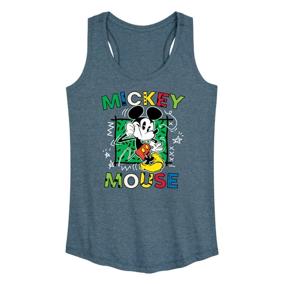 Disney - Mickey Mouse Cartoon Pop - Women's Racerback Tank Top