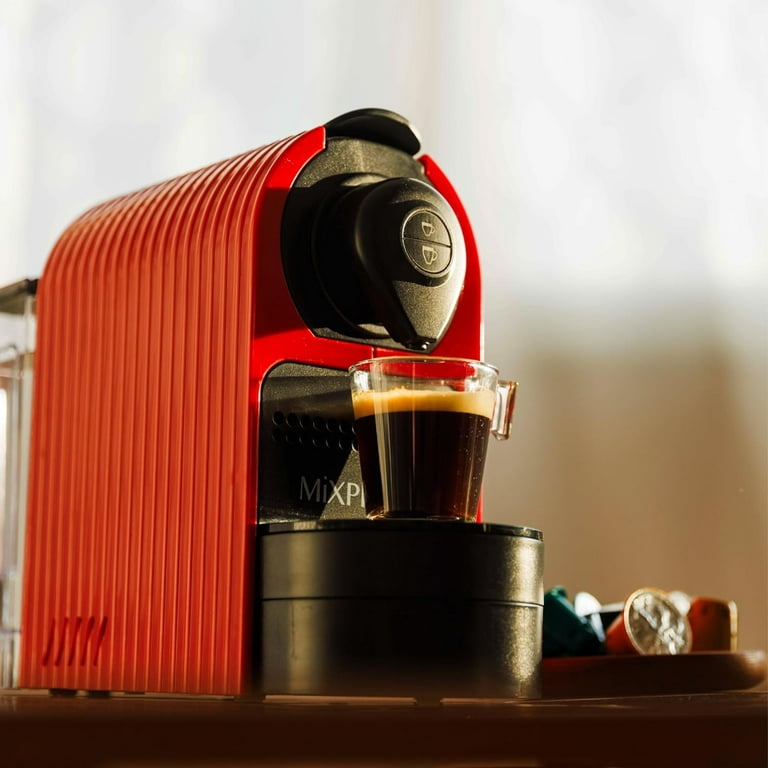 Mixpresso Espresso Machine for Nespresso Compatible Capsule, Single Serve Coffee Maker Programmable Buttons for Espresso and Lungo, Premium Italian 19
