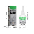 thumbnail image 3 of Clear Dry Porcelain Glue for Teeth Fix Dentures Vex Acrylic Glue Sticks Mini Welding High Strength Oily Clear Silicone Sheet 3d Glue Mini Scroll Paper Museum Glue Clear Brush, 3 of 5