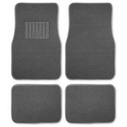 DAILYWEBDEALS Car Floor Mats Ultra Premium Carpet Gray 4 Piece Set