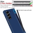 thumbnail image 3 of Funda YQODSZ para Samsung Galaxy Z Fold 6 con soporte para bolígrafos, color azul, 3 of 7
