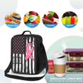 thumbnail image 4 of Disketp Ribbon Breast Cancer Awareness Bolsa Térmica Estampada para Almuerzo, Lonchera para Hombres y Mujeres Adultos, 4 of 7