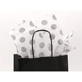 thumbnail image 2 of CleverDelights Metallic Silver Polka Dot Premium Tissue Paper - 100 Sheets - 20" x 30" - Gift Paper, 2 of 4