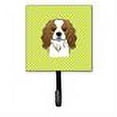 thumbnail image 2 of Carolines Treasures Checkerboard Lime Green Cavalier Spaniel Leash or Key Holder 7Hx4.25W multicolor, 2 of 2