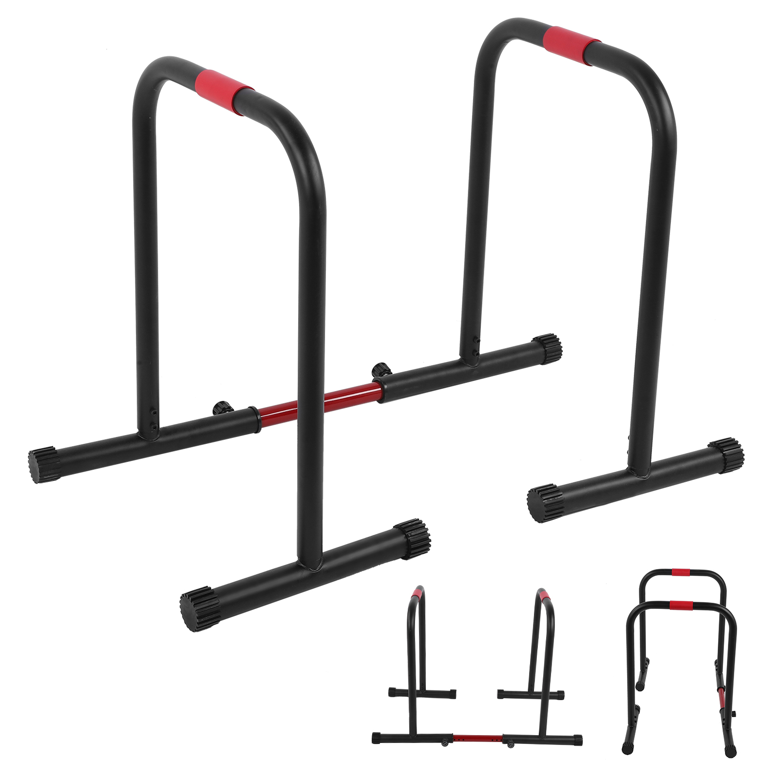 VGEBY Fitness Dip Stand Adjustable Upper Body Workout Parallel Bars Dip