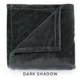 Sunbeam Dark Shadow Nordic Velvet Electric Heated Blanket Queen Size