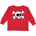 thumbnail image 3 of Inktastic Fun Skull and Crossbones Boys or Girls Long Sleeve Toddler T-Shirt, 3 of 5