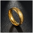 thumbnail image 6 of Engraved Gold Wedding Band 6mm Stainless Steel Ring for Men or Women by Ginger Lyne, 6 of 6