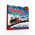 Christmas Train Set Mini Model Train Toy with Sound and Light Battery