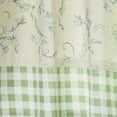thumbnail image 5 of (2 pack) The Pioneer Woman Sweet Sprigs Curtain Tier Pair and Valance Set, 3-Piece, 60" W x 36" L, Green, 5 of 6