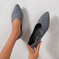 thumbnail image 4 of Vedolay Summer Casual Shoes Women's Shoes Lug Sole Slip On Low Heel Platform Penny Loafers,Black 7.5, 4 of 5
