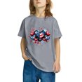 thumbnail image 5 of GERsome Boys Girls Short Sleeve T-Shirts Unisex Kids Crewneck Tee Patriotic Graphic Tees for 4th of July American Flag Shirts, 4-5 Years, 5 of 6