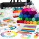 thumbnail image 1 of Juego de crochet con hilo de 113 piezas, hilo surtido de 1600 yardas, juego de accesorios de ganchillo de 73 piezas que incluye ganchos ergonómicos, agujas de tejer y más, kit ideal para principiantes, 1 of 8