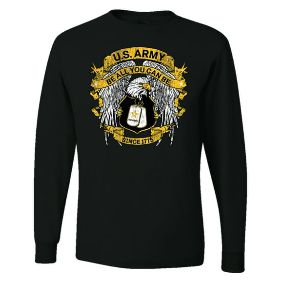 Wild Bobby US Army Be All You Can Be Since 1775 Men Long Sleeve Shirt