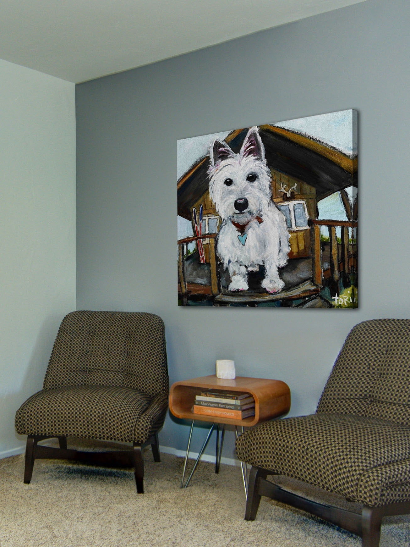 Marmont Hill Dash in Cabin by Tori Campisi Painting Print on Wrapped Canvas