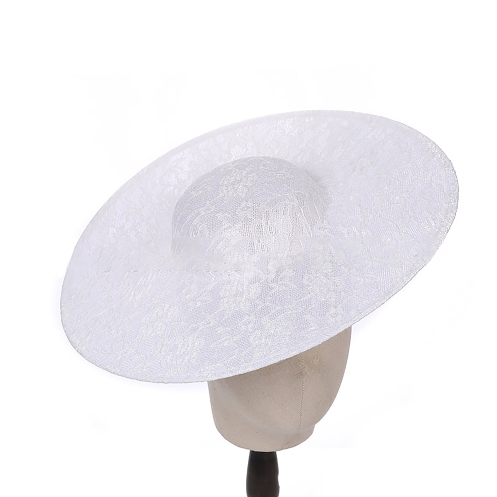 tegongse Bonnet Hat Base for Women Millinery Hat Making Accessory Vintage French Bonnet Hat Accessories Cocktail Hat Round Base