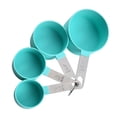 thumbnail image 3 of Juego de tazas medidoras Advancent 8 unids/set acero inoxidable plástico verde HA9213-02B, 3 of 6