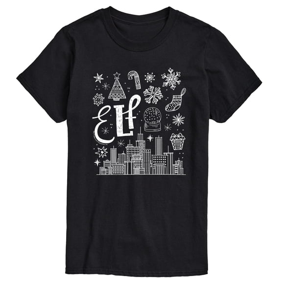 Elf - Doodle Logo - Men's Short Sleeve Graphic T-Shirt